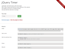 Tablet Screenshot of jquerytimer.com